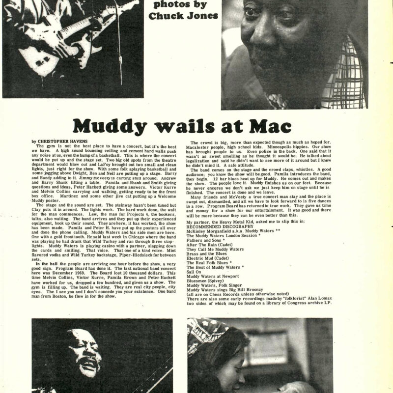 Muddy Waters at Macalester concert review